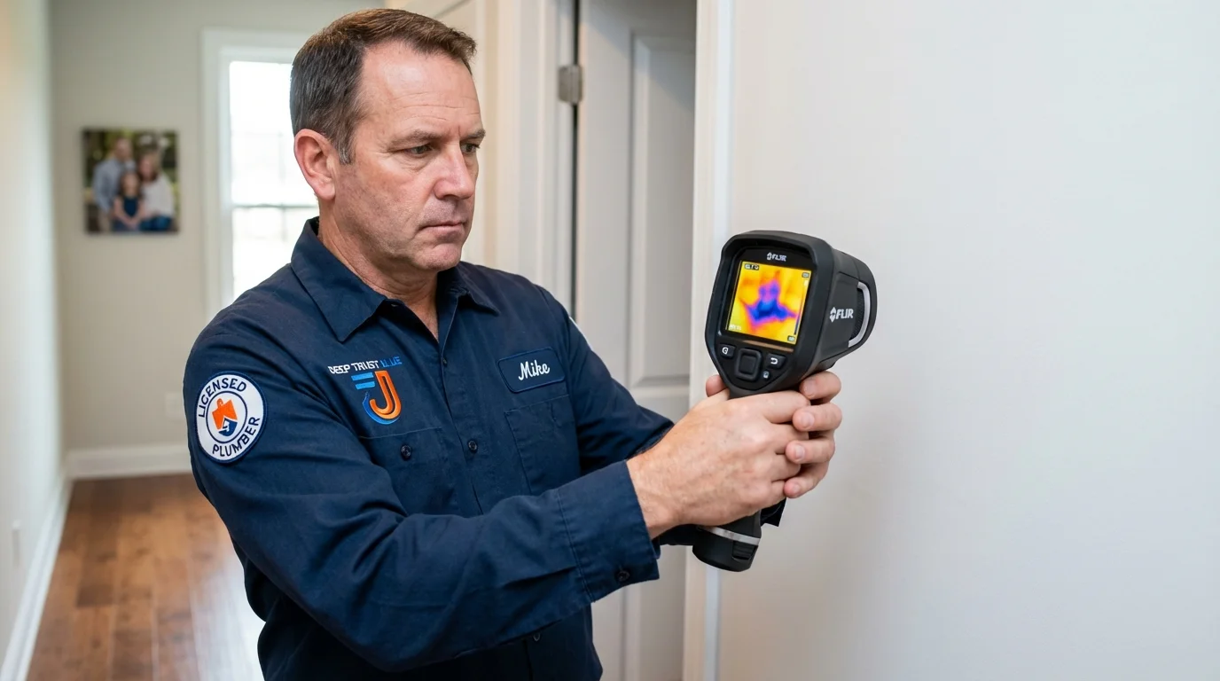 Thermal imaging leak detection by Johns Plumbing LLC in Des Arc